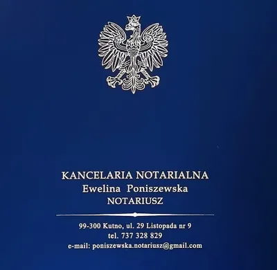Kancelaria Notarialna Ewelina Poniszewska Notariusz